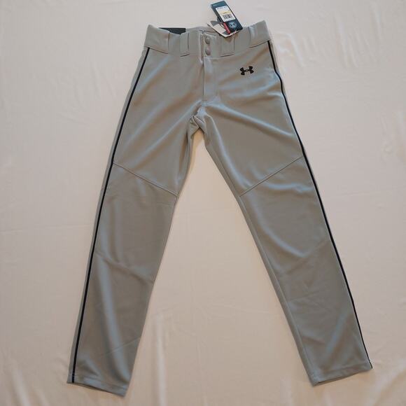 Under Armour Softball Baseball Pants Youth Size Medium YMD HeatGear Grey NWT - Picture 1 of 6